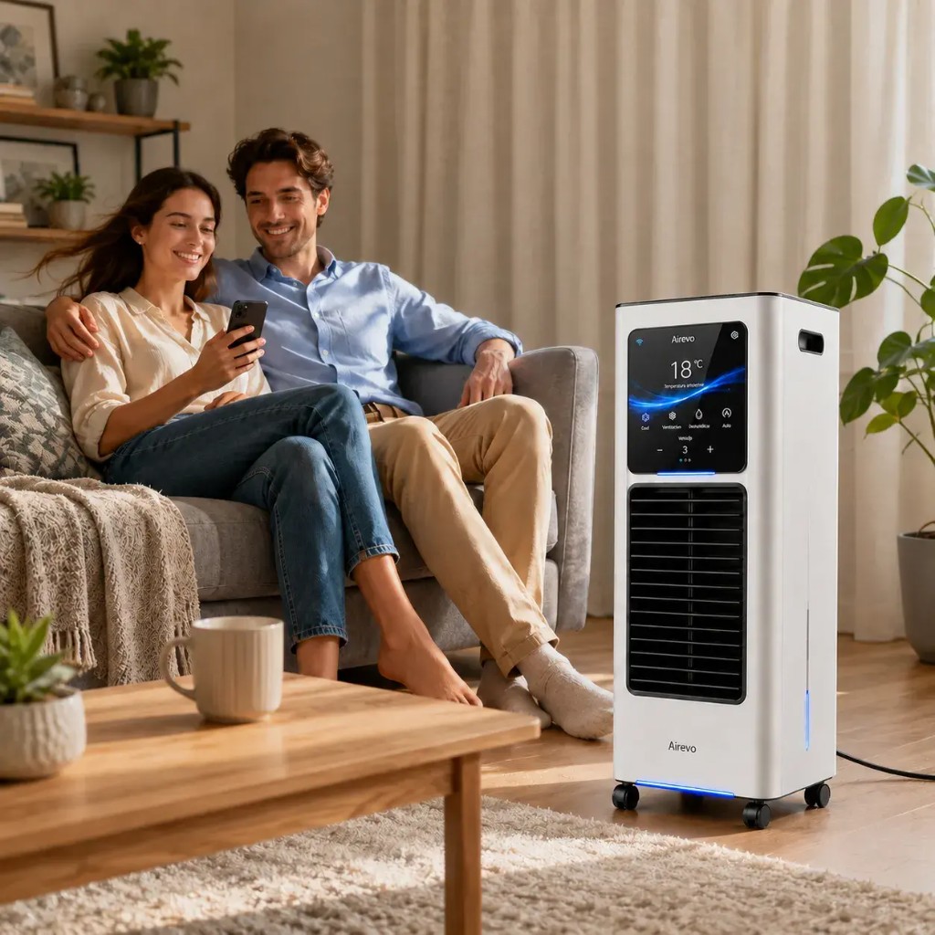 Airevo raffredda la stanza in 5 minuti