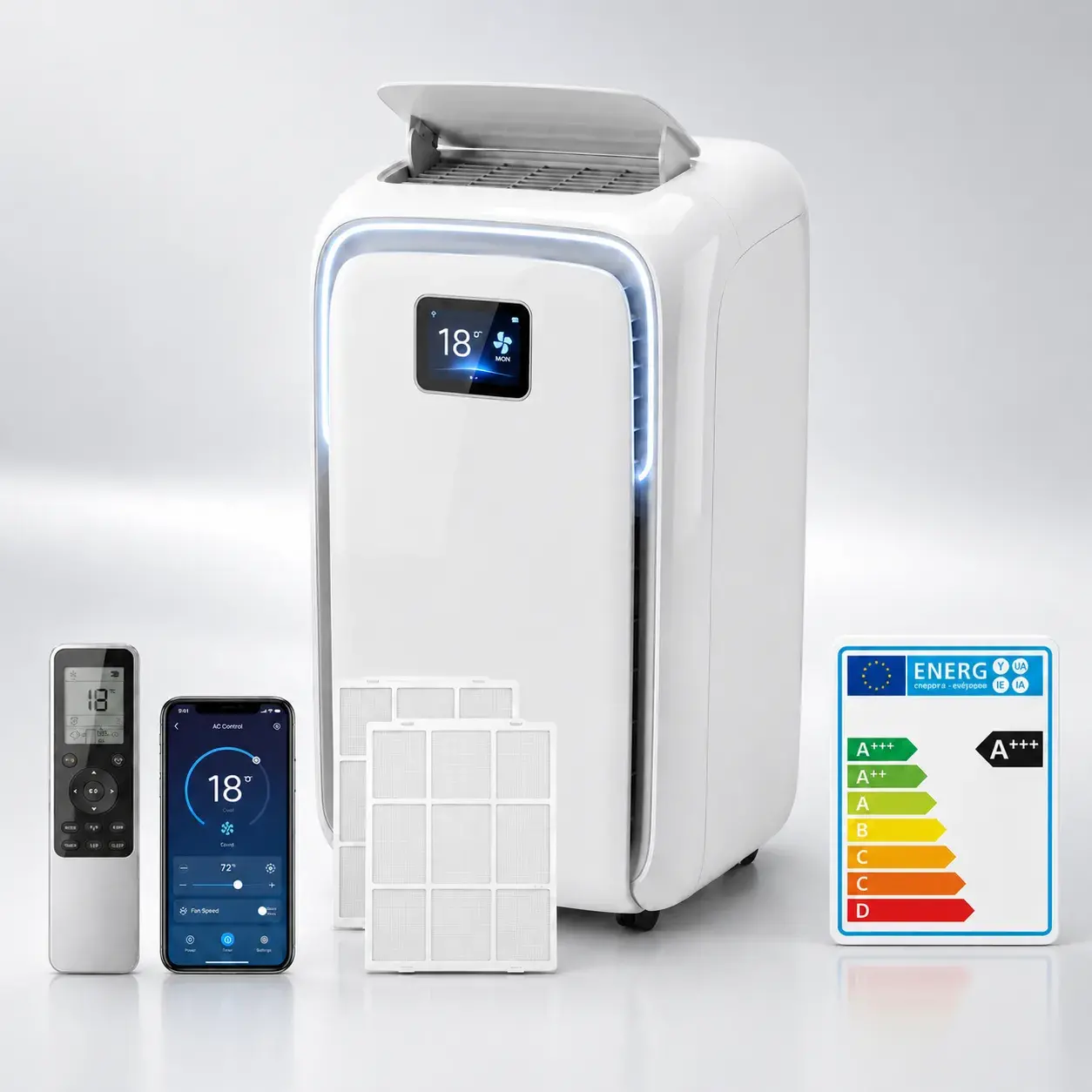PrimaClima™ — 12 000 BTU hordozható légkondicionáló